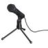 Hama MIC-P35 Allround Microfono de Sobremesa para PC y Portatil - Cable 2.5m - 2200 Ohm - Jack 3.5mm - Condensador Cardioide - Color Negro