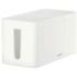 Hama Mini Caja para Regletas y Cables - Facil Organizacion y Limpieza - Proteccion Infantil y de Mascotas - Diametro Maximo del Cable 20mm - 23.5x11.5x12cm - Color Blanco