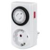 Hama Mini Enchufe Temporizador Mecanico - Potencia Maxima 3680W - Voltaje 230V - Temporizador - Intervalos de 30min - Color Blanco