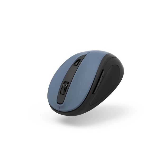 Hama Mw-400 V2 Raton Optico Inalambrico para Diestros 1600dpi - Ergonomico - 6 Botones - USB-A RF 2.4GHz - Rango 10m - 6.5x4.2x9.6cm - Color Azul y Negro