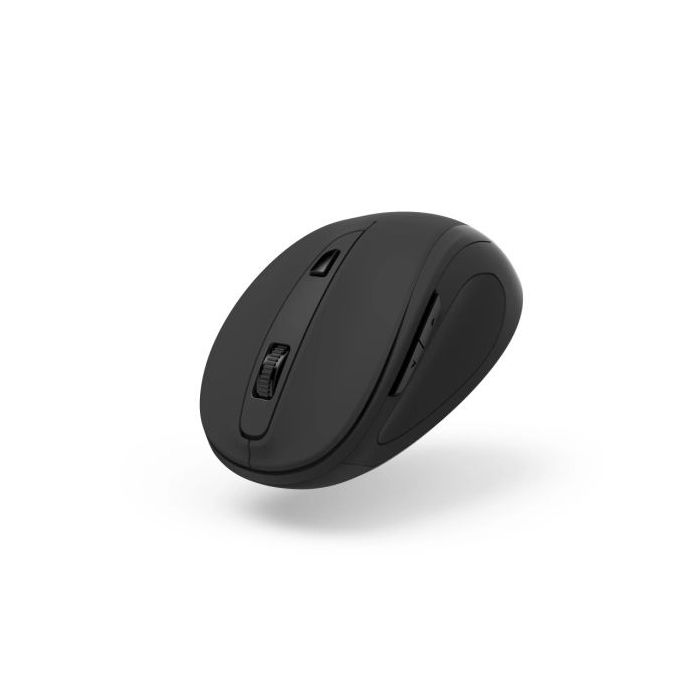 Hama Mw-400 V2 Raton Optico Inalambrico para Diestros 1600dpi - Ergonomico - Rango 10m - USB-A RF 2.4GHz - 6 Botones - 6.5x4.2x9.6cm - Color Negro