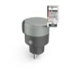 Hama Outdoor Enchufe WLAN Inteligente para Exterior - Potencias hasta 2.300W - WiFi - IP44 - Compatible con Asistente de Voz - Control con App - Control con App - Color Gris