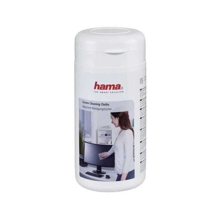 Hama Pack de 100 Bayetas de Lana para Pantallas - Bote Dispensador