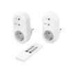 Hama Pack de 2 Enchufes Inalambricos - Potencia Maxima 3500W - IP20 - Interruptor de Encendido - Color Blanco