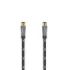 Hama Prime Cable Coaxial de Antena Macho/Hembra - Longitud 1.5m - Terminales Chapados en Oro - Apantallamiento 120dB - Impedancia 75Ohm - Color Negro y Gris