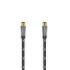 Hama Prime Cable Coaxial de Antena Macho/Hembra - Longitud 3m- Terminales Chapados en Oro - Apantallamiento 120dB - Impedancia 75Ohm - Color Negro y Gris