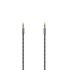 Hama Prime Cable de Audio - Jack 3.5mm Macho - Longitud 0.75m - Contactos Chapados en Oro - Estereo - Color Negro y Gris