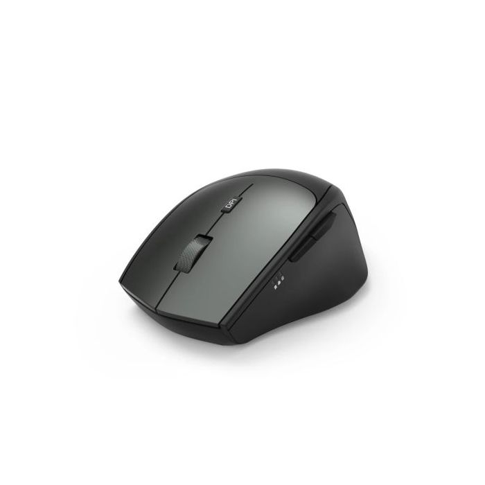 Hama Raton Optico Inalambrico para Diestros 2400dpi - 6 Botones - Rango 10m - Silencioso - USB-A RF 2.4GHz - 7x4.2x10.3cm - Color Negro y Gris