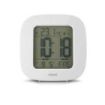 Hama Rc 45 Radio Reloj Despertador - Termometro - Pantalla Digital - Funcion de Repeticion de Alarma - Zona Horaria Ajustable - 7.8x4x7.8cm - Color Blanco