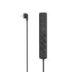 Hama Regleta Alimentacion con 6 Tomas - Cable 1.4m - 3x Schuko - 2x USB-C - 1x USB-A - Interruptor de Encendido - Enchufe Schuko en Angulo - Power Delivery - 4.4x6x33cm - Color Negro y Gris