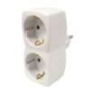 Hama Regleta de Pared con 2 Tomas Schuko - Potencia Maxima 3600W - Color Blanco