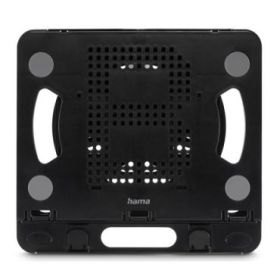 Hama Rotation Soporte para Portatil hasta 15.6" - Soporta hasta 3.5kg - Inclinacion en 8 Niveles - Antideslizante - 22x20x1.50cm - Color Negro