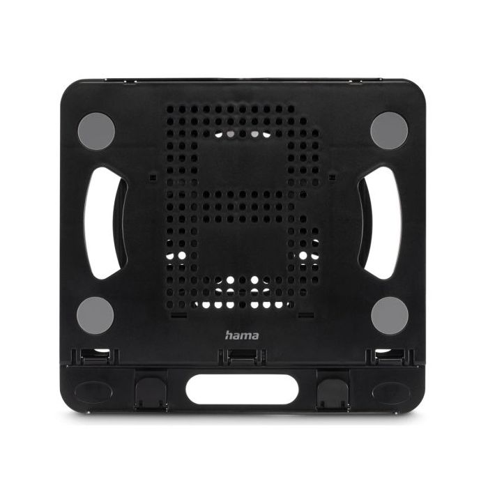 Hama Rotation Soporte para Portatil hasta 15.6" - Soporta hasta 3.5kg - Inclinacion en 8 Niveles - Antideslizante - 22x20x1.50cm - Color Negro