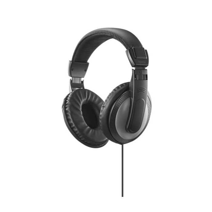 Hama Shelltv II Auriculares Supraaurales con Diadema - Cable 6m - Jack 3.5mm - Color Negro