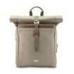 Hama Silvan Mochila para Portatiles hasta 16.2" - Capacidad Ampliable de 15 a 22L - Poliester Reciclado - Interior Acolchado - Bolsillo Frontal - 32x46x14cm - Color Beige