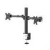 Hama Soporte de Mesa con Brazos Articulados para 2 Monitores de 13 a 35" - Capacidad 15kg - Inclinacion 35º - Altura Ajustable - Giro 180º - Acero - VESA 100x100 - 101.8x13.81x40.43cm - Color Negro