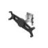 Hama Soporte de Pared para Tablets de 7 a 11" - Capacidad 1kg - Funcion Rotativa - Aluminio - Color Negro y Plata