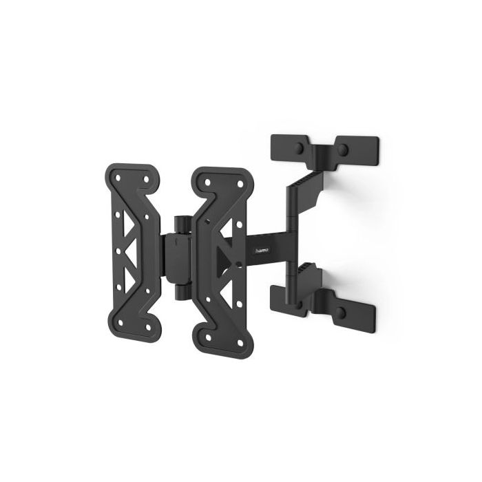 Hama Soporte de Pared para TV hasta 48" - Peso Max 25kg - Inclinable - Giratorio - Extraplano - VESA 200x200mm - Aluminio - Gestor de Cables - Color Negro