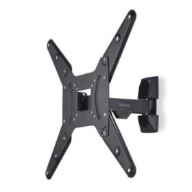 Hama Soporte de Pared para TV hasta 65" - Peso Max 20kg - Inclinable - Giratorio - VESA 400x400mm - Acero - Gestor de Cables - Color Negro