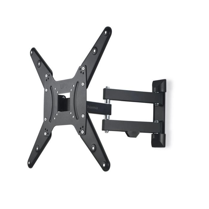 Hama Soporte de Pared para TV hasta 65" - Peso Max 25kg - Inclinable - Giratorio - VESA 400x400mm - Acero - Gestor de Cables - Color Negro