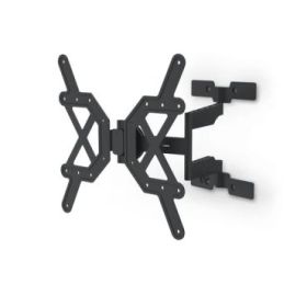 Hama Soporte de Pared para TV hasta 65" - Peso Max 30kg - Inclinable - Giratorio - Extraplano - VESA 400x400mm - Gestor de Cables - Nivel de Burbuja Integrado - Plantilla de Perforacion - Color Negro