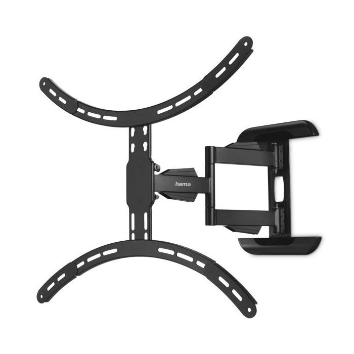 Hama Soporte de Pared para TV hasta 75" - Peso Max 45kg - Inclinable - Giratorio - VESA 600x500mm - Acero - Gestor de Cables - Nivel de Burbuja - Color Negro