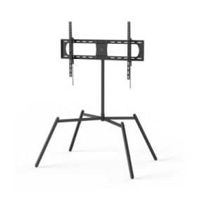 Hama Soporte de Pie para TV hasta 90" - Peso Max 50kg - VESA 900x600mm - Altura Ajustable - Gestor de Cables - 140x116.9x85.5cm - Color Negro