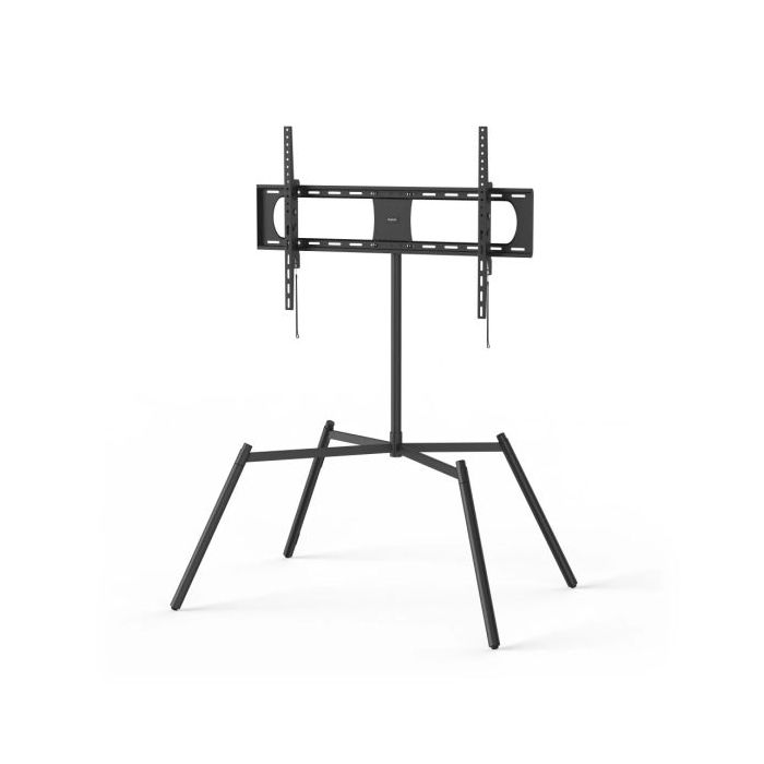 Hama Soporte de Pie para TV hasta 90" - Peso Max 50kg - VESA 900x600mm - Altura Ajustable - Gestor de Cables - 140x116.9x85.5cm - Color Negro