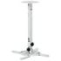 Hama Soporte de Techo para Proyector - Soporta hasta 15kg - Altura Ajustable entre 13 y 63.5cm - Giratorio 360º - Acero - Color Blanco