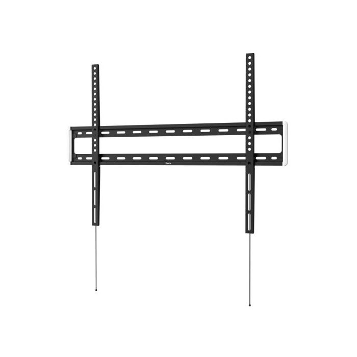 Hama Soporte Fijo de Pared para TV hasta 100" - Peso Max 75kg - VESA 800x600mm - Acero - Gestor de Cables - Nivel de Burbuja Integrado - Plantilla de Perforacion - Color Negro