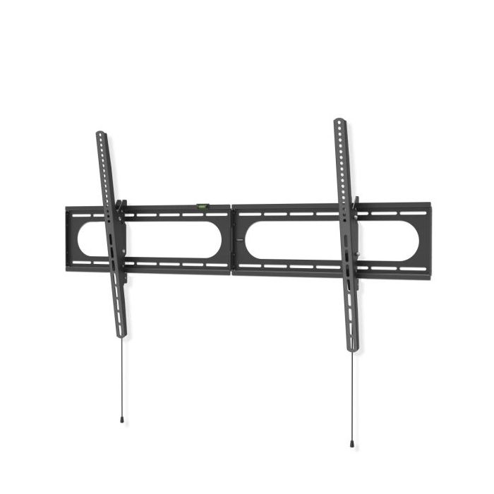 Hama Soporte Fijo de Pared para TV hasta 120" - Peso Max 100kg - Inclinable - VESA 1100x600mm - Acero - Nivel de Burbuja - Color Negro