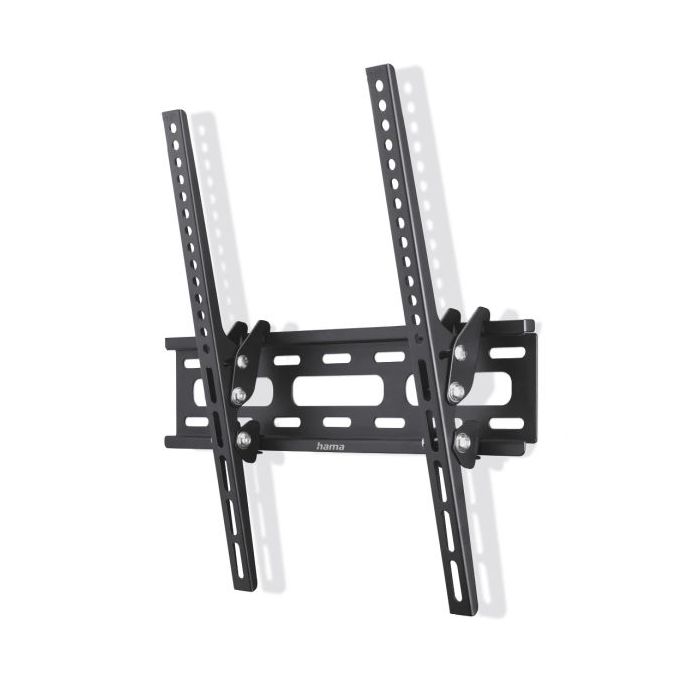 Hama Soporte Fijo de Pared para TV hasta 75" - Peso Max 40kg - Inclinable - VESA 400x400mm - Acero - Nivel de Burbuja Integrado - Color Negro