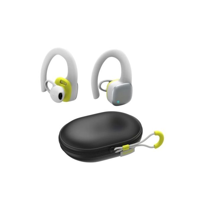Hama Spirit Athletics Auriculares Deportivos - Bluetooth - Autonomia hasta 7h - Microfono Omnidireccional - Rango 10m - IPX5 - Asistente de Voz - Carga por USB-C - Color Blanco