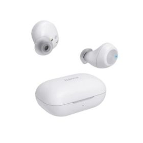 Hama Spirit Chop II Auriculares con Microfono Omnidireccional - Bluetooth - Rango 10m - IPX4 - Asistente de Voz - Carga por USB-C - Color Blanco