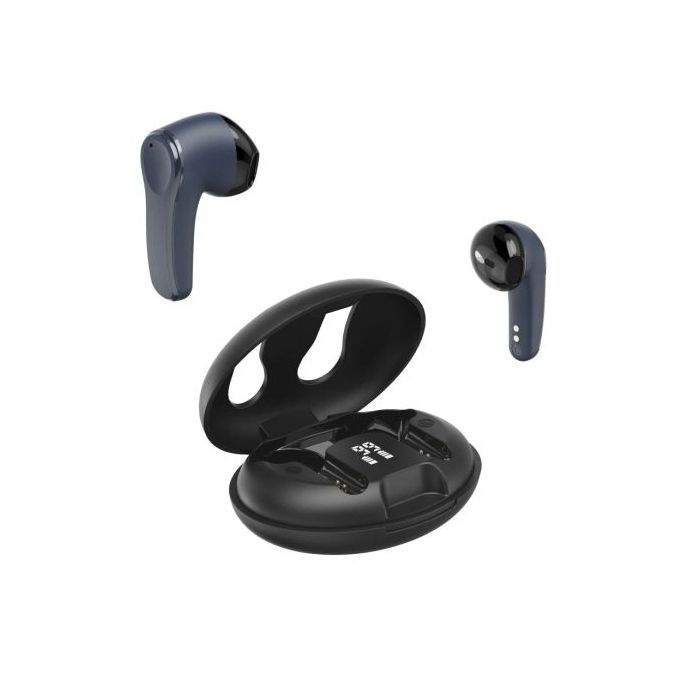 Hama Spirit Unchained Auriculares con Microfono Omnidireccional - Bluetooth - Rango 10m - Pantalla LED - Asistente de Voz - Color Azul y Negro