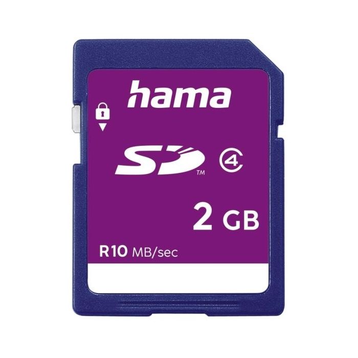 Hama Tarjeta SD 2GB - Clase 4 - 10Mb/s - Color Azul