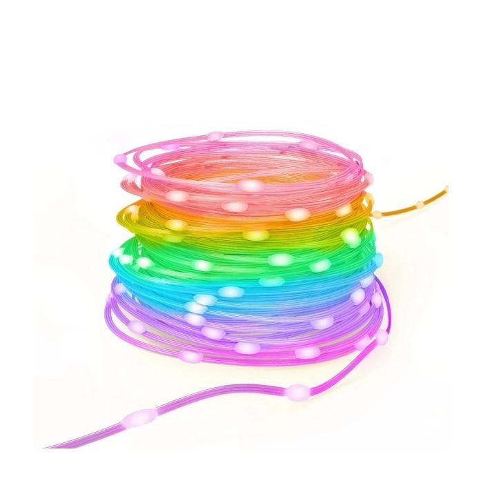 Hama Tira LED RGB Inteligente - Longitud 10m - IP65 - Cable de Alimentacion de 1.5m - WiFi - Multicolor