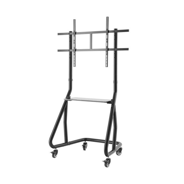 Hama Trolley Soporte con Ruedas para TV hasta 100" - Peso Max 80kg - VESA 1000x600mm - Altura Ajustable - Aluminio - 68.3x109.4x168.5cm - Color Negro