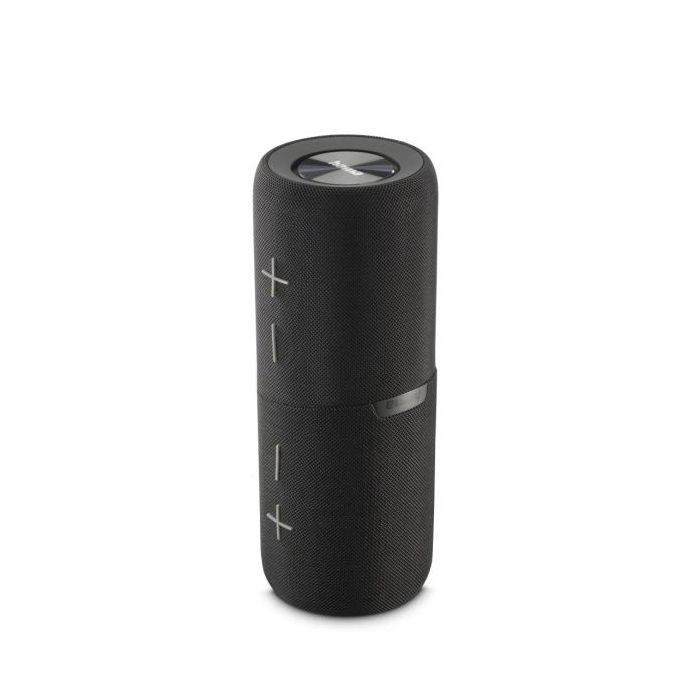 Hama Twin 4.0 Altavoz Portatil - Potencia 30W - Bluetooth - USB-C - Bateria 4000mAh - Rango 10m - Antideslizante - 21x8.4x8.4cm - Color Negro