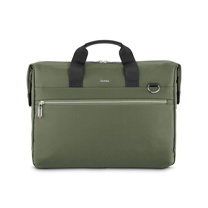 Hama Ultimate Maletin para Portatiles hasta 16.2" - Poliester - Bolsillo para Tablets hasta 11" - Interior Acolchado - 44.5x7x34cm - Color Verde Oscuro