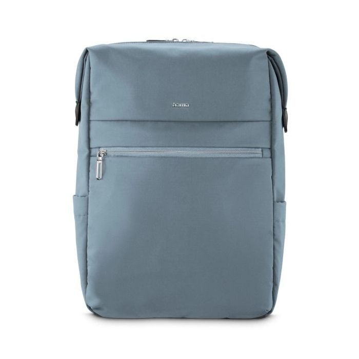 Hama Ultimate Mochila para Portatiles hasta 16.2" - Capacidad 15L - Poliester - Interior Acolchado - Cremallera Bidireccional - Base Reforzada - Bolsillos Laterales - 34x44x11cm - Color Azul
