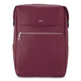 Hama Ultimate Mochila para Portatiles hasta 16.2" - Capacidad 15L - Poliester - Interior Acolchado - Cremallera Bidireccional - Base Reforzada - Bolsillos Laterales - 34x44x11cm - Color Rojo
