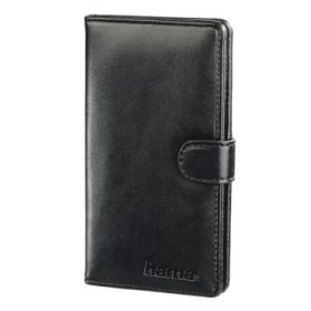 Hama Vegas Estuche para Tarjetas de Memoria SD y Micro-SD - Capacidad hasta 12 Tarjetas - Cuero - 8x1.6x13.7cm - Color Negro