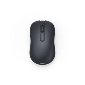 Hama WM-100 Raton Optico Inalambrico 1200dpi - 3 Botones - USB-A RF 2.4GHz - Silencioso - Uso Ambidiestro - Rango 10m - 5.8x3.5x10.3cm - Color Negro