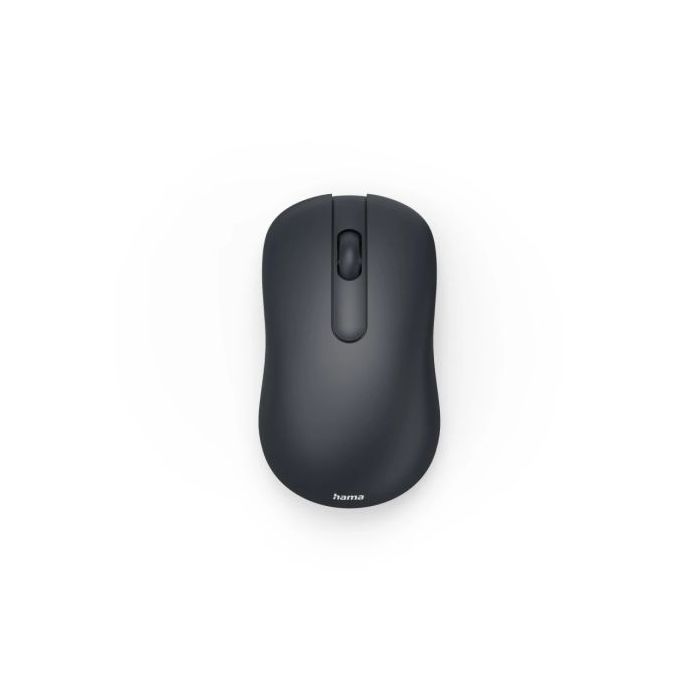 Hama WM-100 Raton Optico Inalambrico 1200dpi - 3 Botones - USB-A RF 2.4GHz - Silencioso - Uso Ambidiestro - Rango 10m - 5.8x3.5x10.3cm - Color Negro