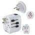 Hama World Travel Pro Adaptador de Viaje Universal - Potencia hasta 1680W - Voltaje 110-240V - Color Blanco