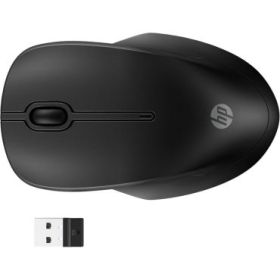 HP 255 Raton Inalambrico Dual Bluetooth/2.4GHz - Ambidiestro - Sensor Optico 1600 DPI Multi‑Superficie - Autonomia hasta 12 Meses - Laterales Antideslizantes y Clic Silencioso - USB‑A Dongle Incluido - Color Negro