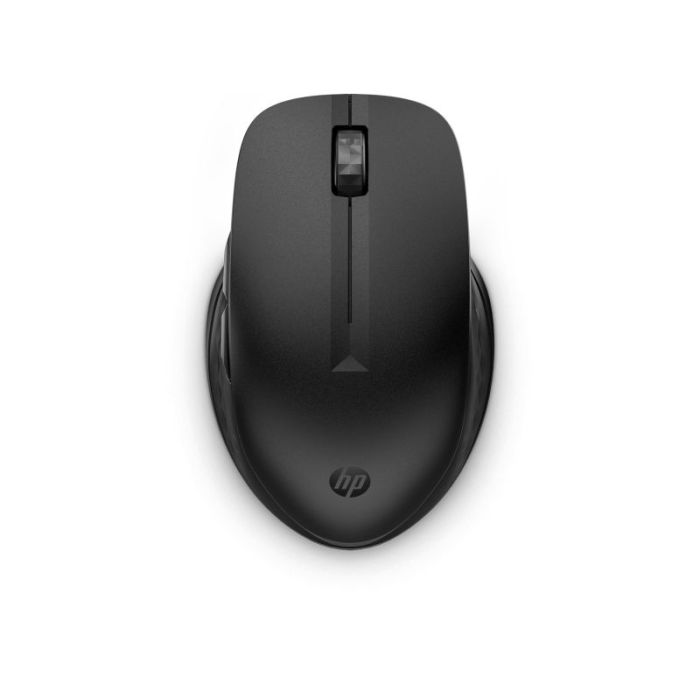 HP 435 Raton Inalambrico Multi‑Dispositivo 2.4GHz + Bluetooth 5.2 - Sensor Optico Multi‑Superficie 4000 DPI - 5 Botones (4 Programables) - Cambio entre 2 Equipos y Flujo entre Sistemas - Autonomia hasta 24 Meses - Color Negro