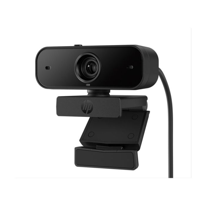 HP 435 Webcam Full HD 1080p - Autofoco - Correccion Automatica de Luz y Color - Campo de Vision 85° - Doble Microfono con Reduccion de Ruido - Giro 360° y Inclinacion 15° - Cubierta de Privacidad - Color Negro