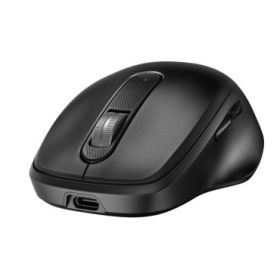 HP 515 Raton Inalambrico Recargable Ultra‑Rapido - Sensor Multi‑Superficie 4000 DPI - 5 Botones - Conexion 2.4GHz via Dongle USB‑A - USB‑C para Carga - Diseño Ambidiestro - Color Negro